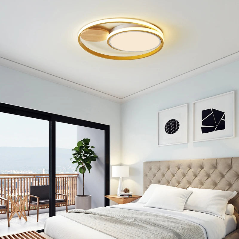 plafonnier led nordique simple créatif 2 styles atmosphère chaude - vue 2 sur 8