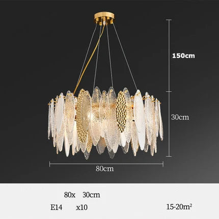 lustre led art déco en fer et verre design élégant pour éclairage moderne - vue 25 sur 25