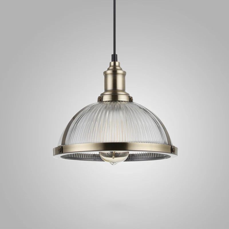Vintage Suspension Luminaires Suspendus Abat-Jour En Verre Loft Luminaire Suspension Lampe de Suspension Led Pour Salle à manger Bureau E27 - vue 4 sur 8