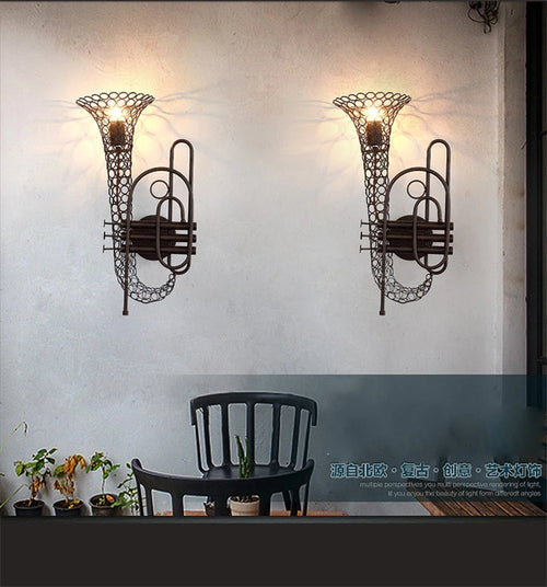 applique murale fontaine fer loft américain vintage restaurant - vue 4 sur 6