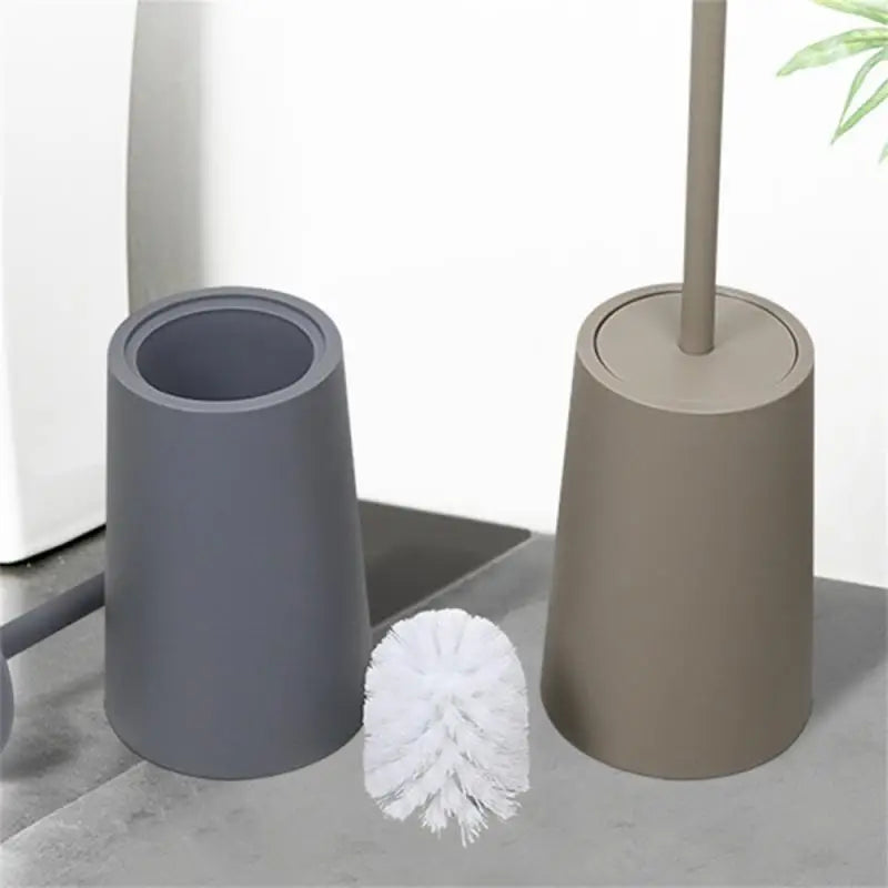 brosse de toilette moderne avec couvercle et design élégant - vue 4 sur 9