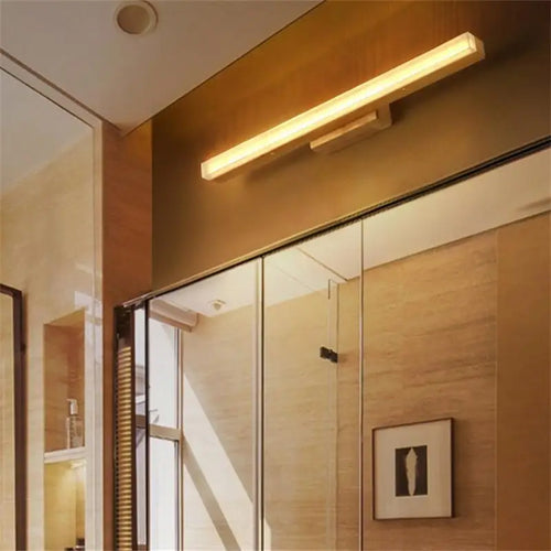 applique murale nordique moderne led créative en bois - vue 2 sur 9