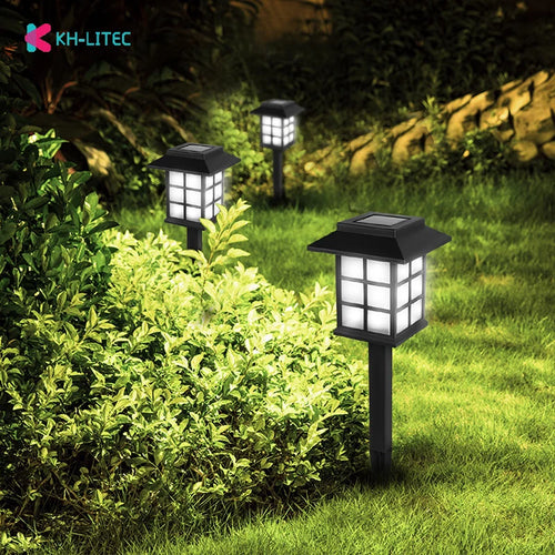 lanterne solaire rétro pour jardin et allée extérieure - vue 6 sur 8