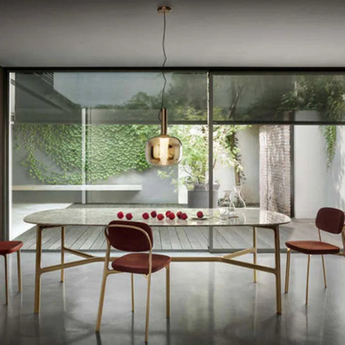 suspension en verre design pour bar restaurant bureau et boutique - vue 5 sur 9