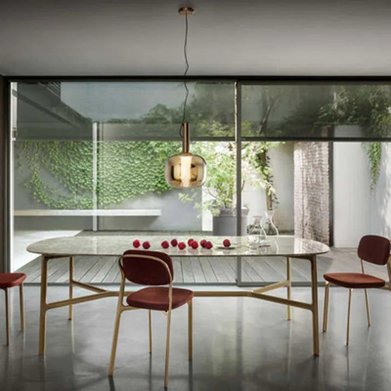 suspension en verre design pour bar restaurant bureau et boutique - vue 5 sur 9