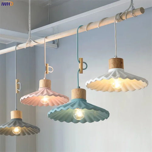 suspension simple moderne led en ciment nordique - vue 2 sur 16