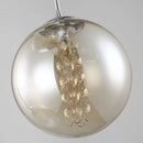 lustre moderne en boule de verre en spirale g4 pour duplex nordique
