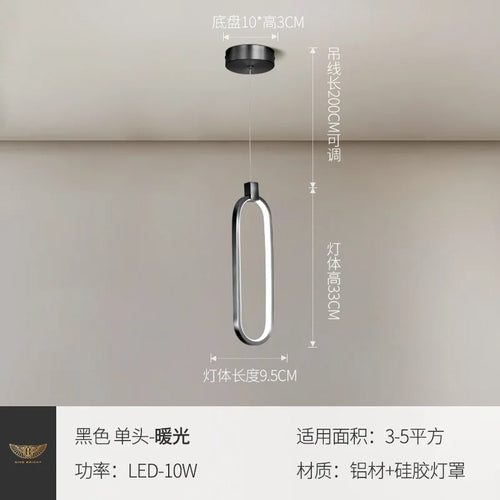 suspension LED design nordique moderne pour intérieur - vue 9 sur 10