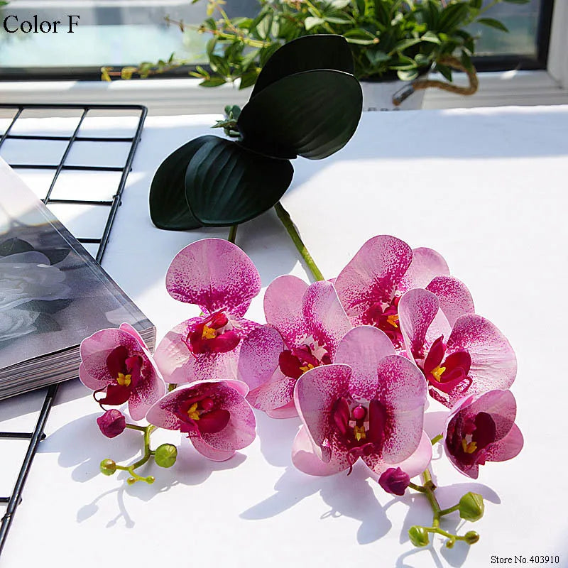 orchidée en latex luxe pour décoration mariage et événements - vue 3 sur 26