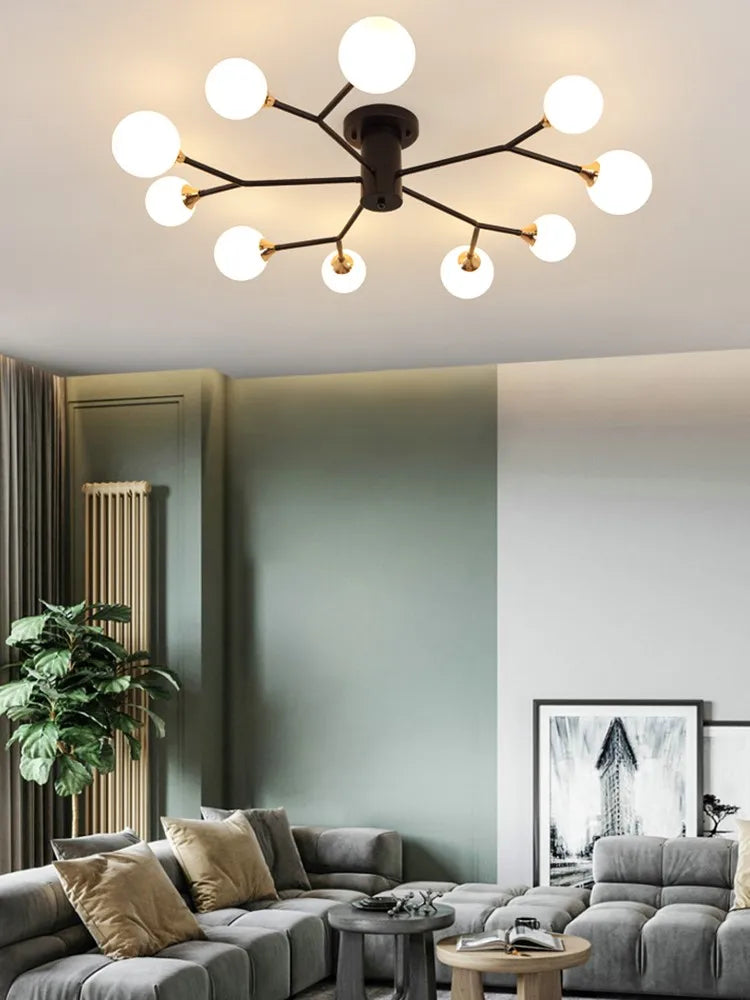 plafonniers modernes simples décoration nordique luminaire créatif - vue 6 sur 17
