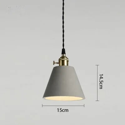 suspension industrielle en ciment pour table et bar - vue 8 sur 23