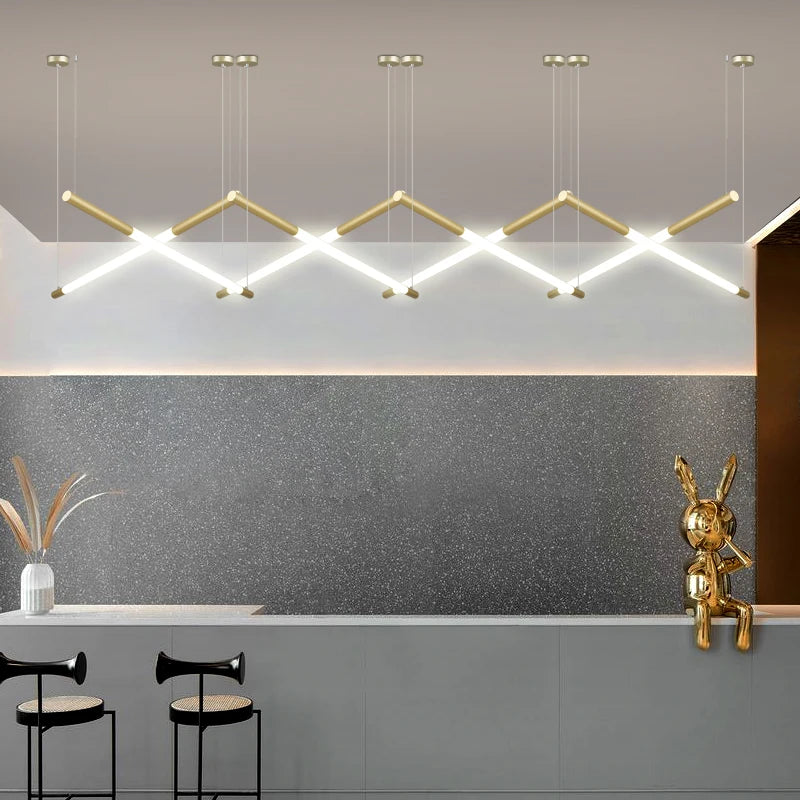 lustre moderne à led créatif pour bar et restaurant - vue 4 sur 23