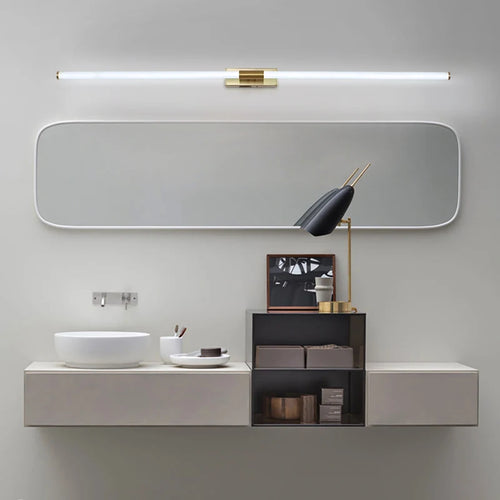 applique murale moderne à led en aluminium plaqué or 360 glow - vue 6 sur 6