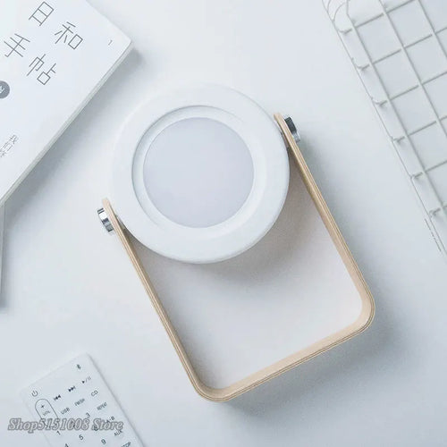 lampe de lecture pliable en bois avec veilleuse led usb - vue 7 sur 9