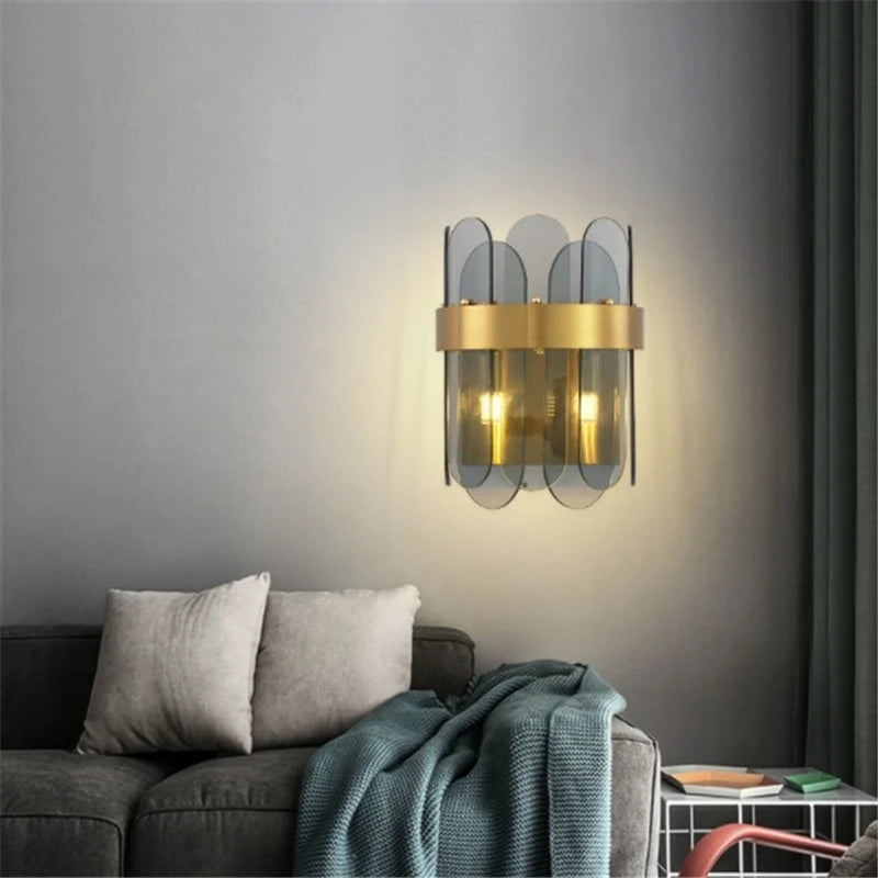 applique murale led nordique en verre design créatif et moderne - vue 5 sur 8