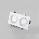 double spot led dimmable encastré décoration plafond