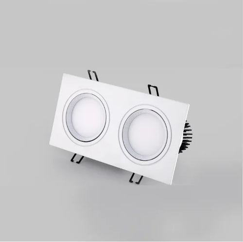 double spot led dimmable encastré décoration plafond - vue 5 sur 5