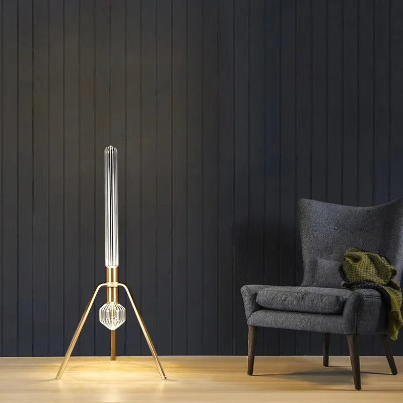 suspension postmoderne en verre transparent pour espaces modernes - vue 3 sur 18