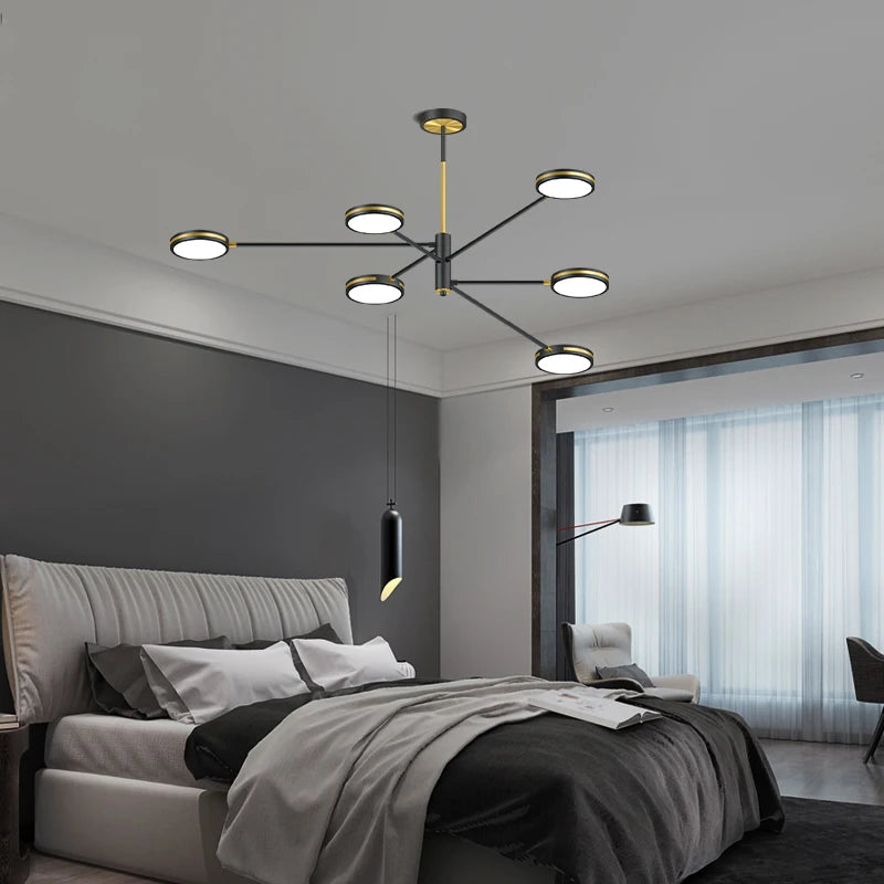 lustre led moderne pour restaurant style nordique - vue 4 sur 9