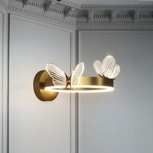 Applique murale design LED en métal rond Papillon - vue 6 sur 6