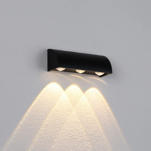 Applique murale LED lumières extérieur moderne entrée escalier balcon maison jardin 110V IP54 porche terrasse étanche noir applique murale - vue 4 sur 7