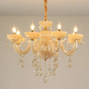 lustre en cristal européen créatif pour ambiance luxueuse