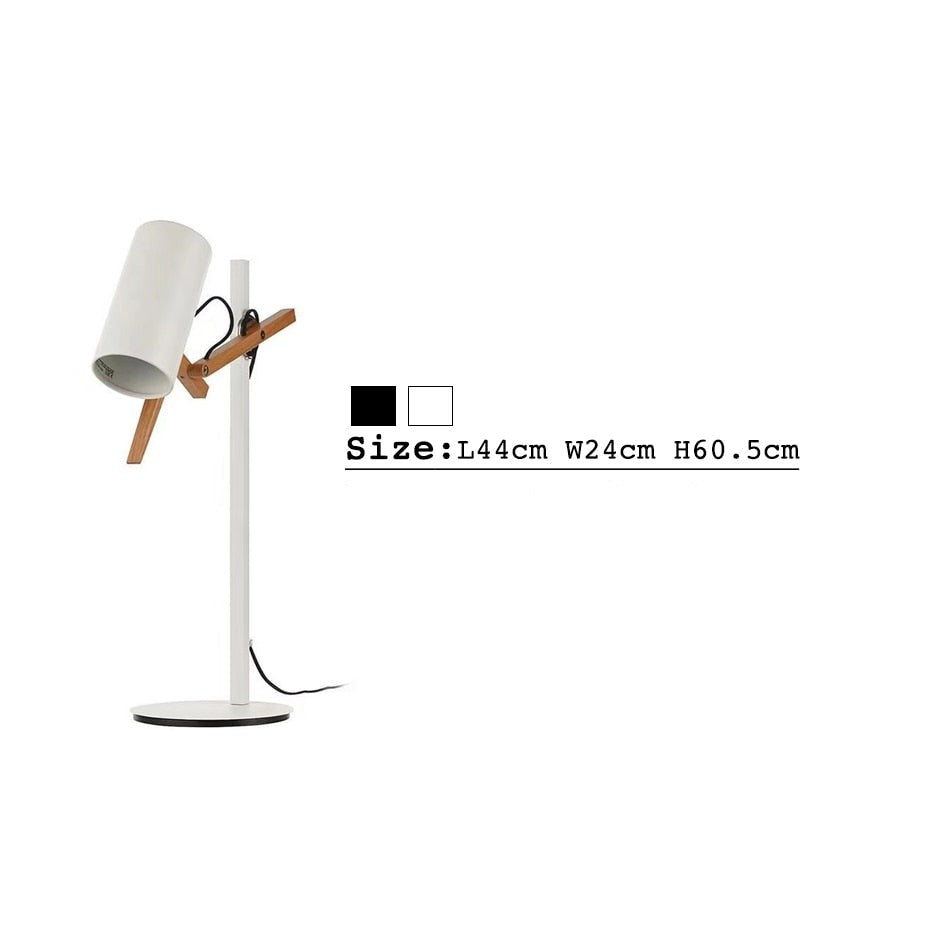 Lampe de bureau en bois naturelle japonais Aswan - vue 5 sur 5