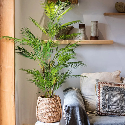 plantes tropicales palmier artificiel branches en plastique réalistes - vue 2 sur 12