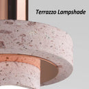 suspension led terrazzo nordique en aluminium pour hôtel bar