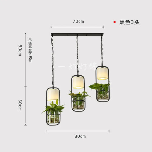 suspension moderne en forme de plante chinoise pour bar et restaurant - vue 11 sur 13