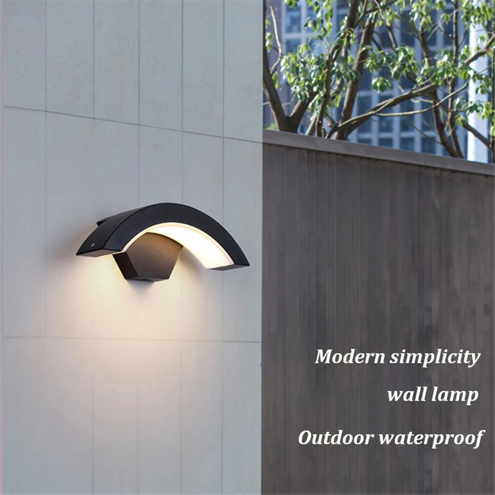 Applique murale extérieure étanche moderne lampe à Induction du corps humain lampes de jardin de porche en aluminium éclairage domestique appliques murales décoratives - vue 5 sur 8