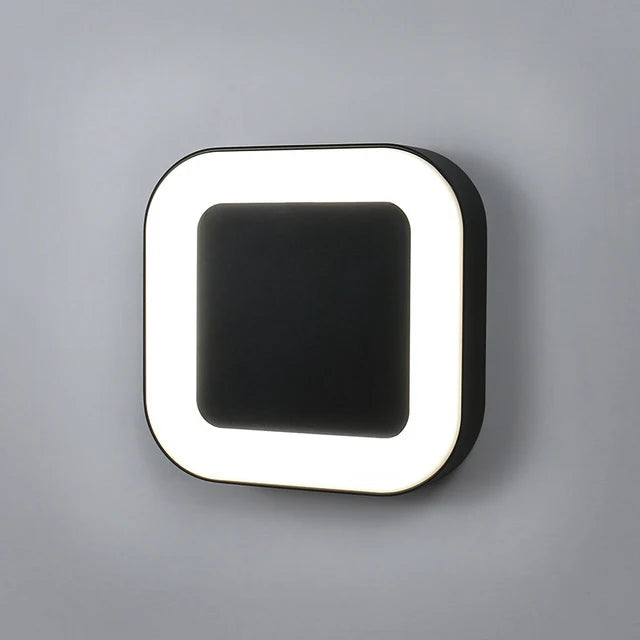 12W Waterproof Outdoor Wall Lights Radar Motion Sensor IP65 Wall Sconce Lamp LED Balcony Porch Garden Villa Lighting Fixtures