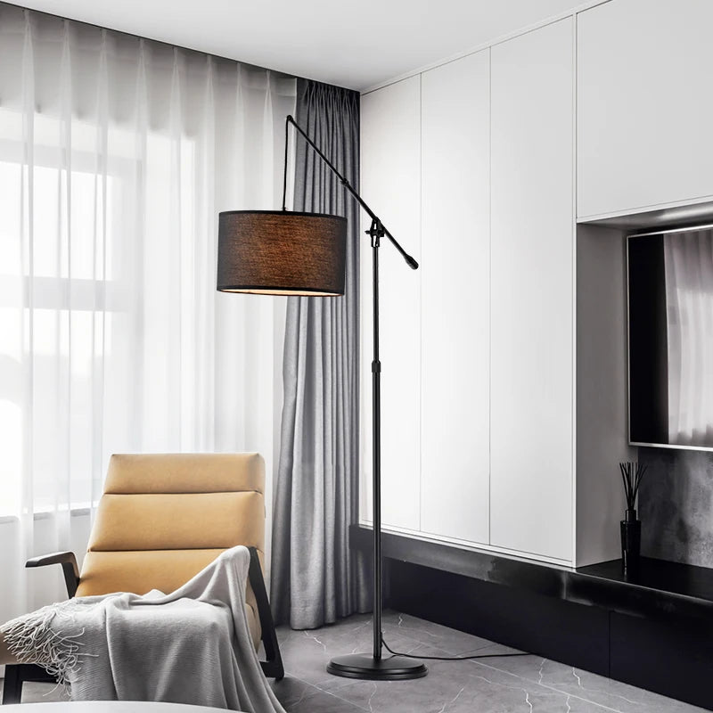 lampadaire créatif nordique moderne en tissu pour décoration intérieure - vue 4 sur 6