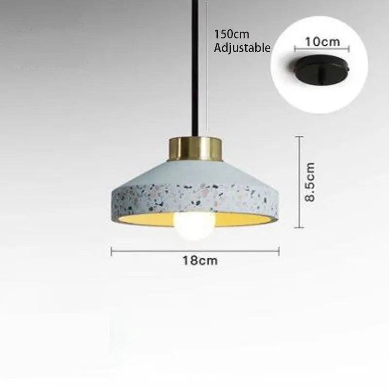 suspension vintage en ciment pour bar et café - vue 13 sur 14
