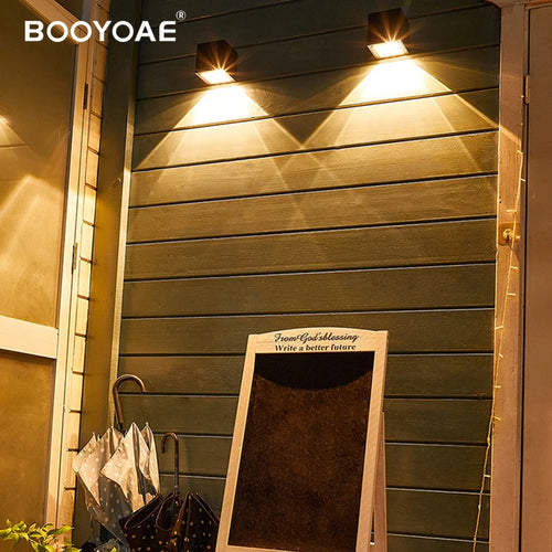 Applique solaire extérieure lumineuse appliques murales solaire petite Squa jardin couloir terrasse corps humain induction IP65 étanche Lighti - vue 5 sur 9