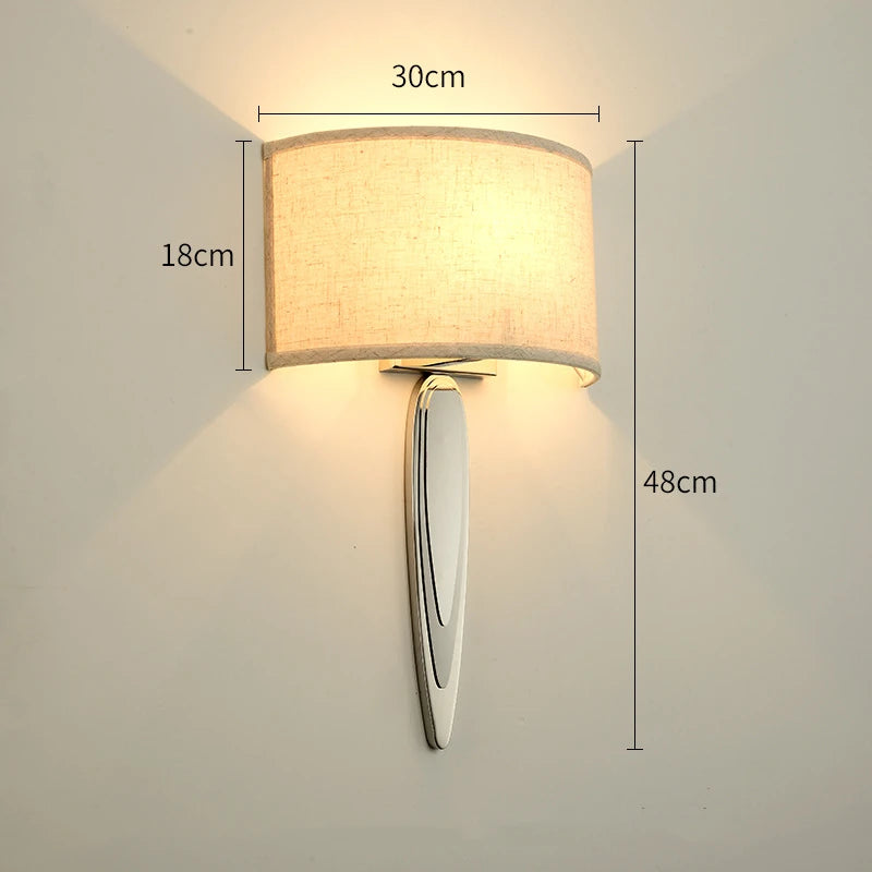applique murale en tissu pour éclairage décoratif design moderne - vue 9 sur 10