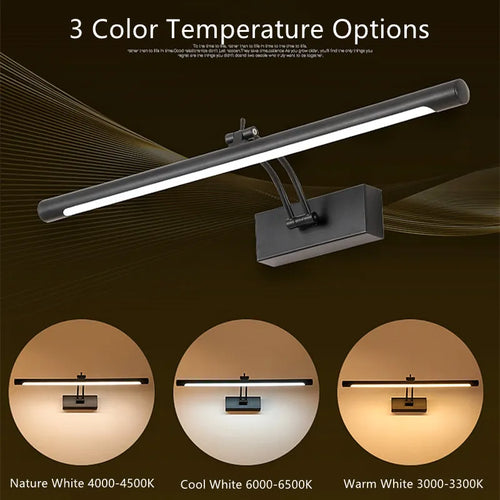 Applique murale miroir moderne bain étanche dimmable - vue 4 sur 10