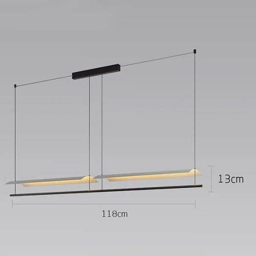 Lustre LED minimaliste design - vue 9 sur 10