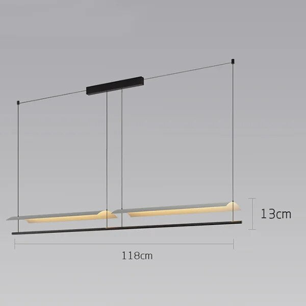 Lustre LED minimaliste design - vue 8 sur 10