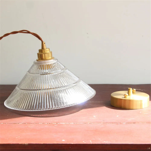 suspension moderne en laiton et verre pour décoration intérieure - vue 7 sur 6