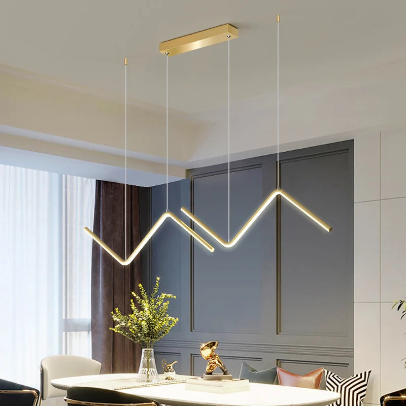 lampe led nordique suspendue décoration maison luminaire intérieur - vue 5 sur 8