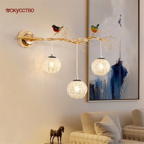 applique murale art déco en aluminium pour éclairage romantique - vue 3 sur 11