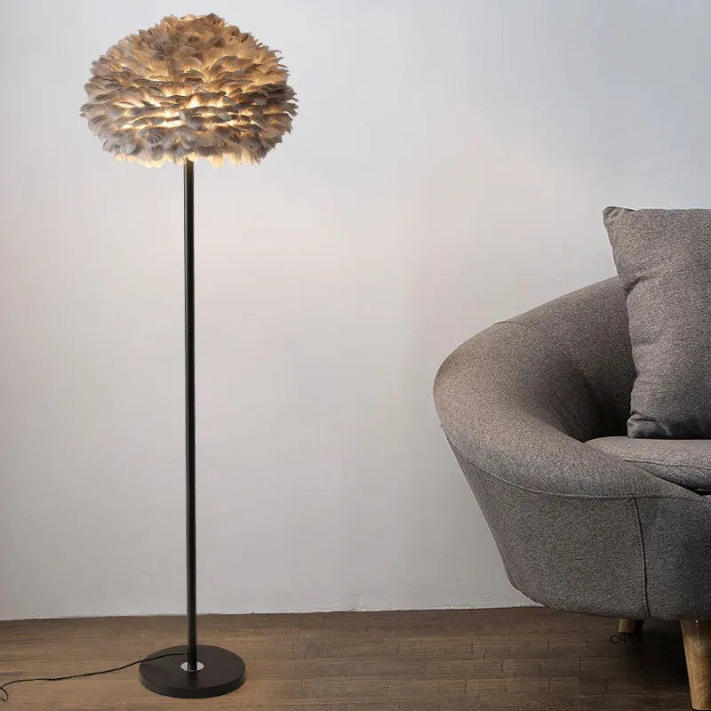 lampadaire créatif plumes pour mariage et célébration - vue 4 sur 22
