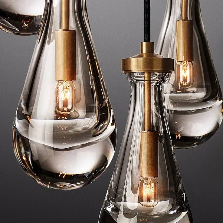 Suspension en cristal au design moderne et luxueux - vue 6 sur 6