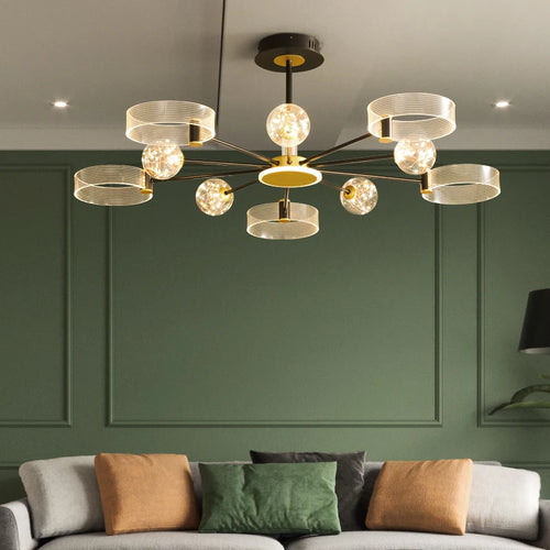 lustre led design pour intérieur moderne et élégant - vue 2 sur 10