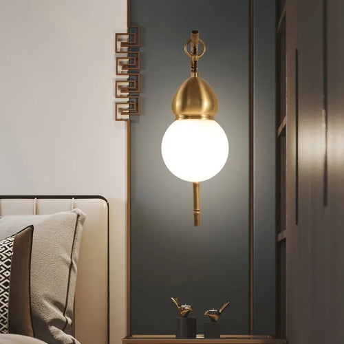 applique murale gourde style chinois pour décoration intérieure - vue 2 sur 8