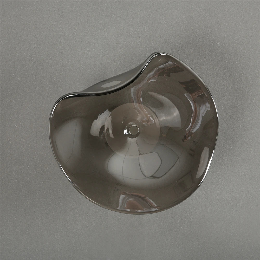 applique murale led moderne en verre éclairage surface incurvée - vue 7 sur 7