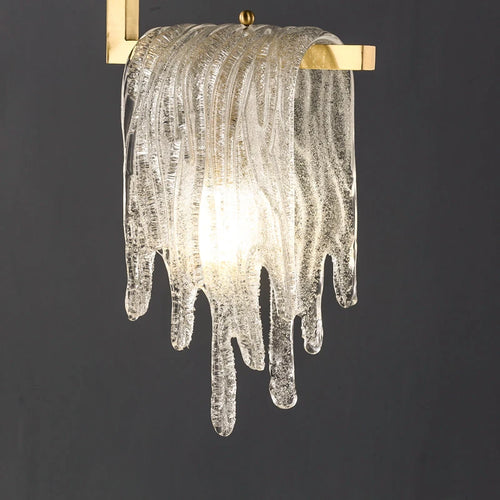 suspension en verre et cuivre style nordique moderne pour intérieur décoratif - vue 4 sur 6