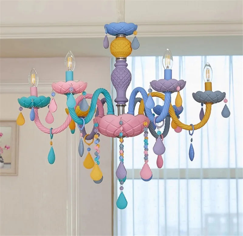 lustre suspendu en cristal pour décoration moderne et festive - vue 3 sur 6
