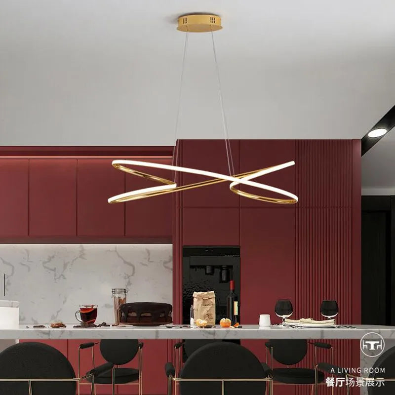 suspension moderne en aluminium design pour intérieur élégant - vue 3 sur 6